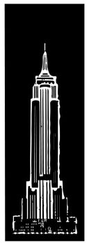 led empire state building dwg drawing