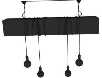 Hanging lights 3d model .3dm format