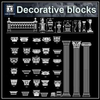 ★ 【bloques arquitectónicos decorativos】 ★