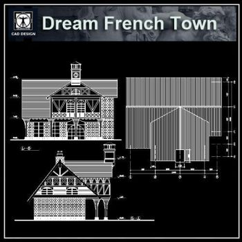 ★ 【sueño francés Town Dibujos】 ★