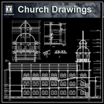 【★ Kirche Zeichnungen V4 【★