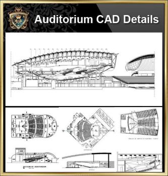 ★ 【Auditorium CAD-Zeichensammlung】