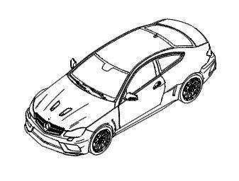 Mercedes car design isometric design.dwg drawing