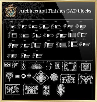 ★ 【Finitions architecturales Blocs CAD】 ★