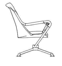Dibujo de la elevación de la silla.dwg