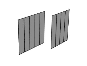 partition wall design 3d model .3dm format