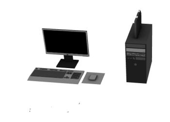 modern designed computer 3d model.3dm format