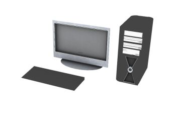 modern computer designed 3d model .3dm format