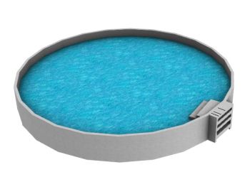 circular swimming pool 3d model .3dm format