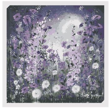 Purple flowers dwg drawing