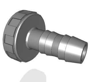 Spigot and nut union solidworks file