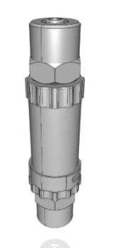 Vacuum filter (inline) Autocad 2010 3d file