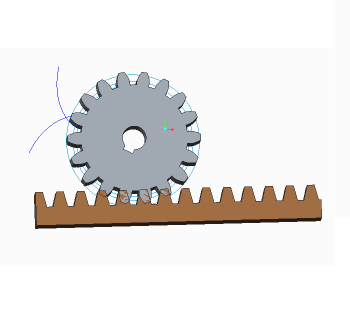 Rack and Pinion Creo Parametric Assembly