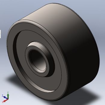 Radical cylindrical bearing Solidworks part