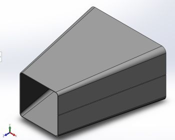 rectangular 2 round Solidworks part