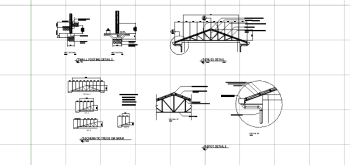 AutoCAD download Roof Details DWG Drawing