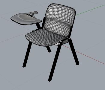 School chair 3dm model