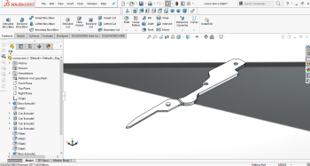 scissor arm 2.sldprt Modello CAD 3D