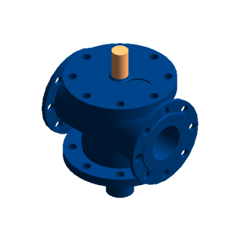 Self-operated balancing valve revit family