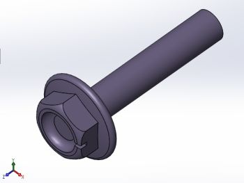 Short bolt for Plunger Solidworks part