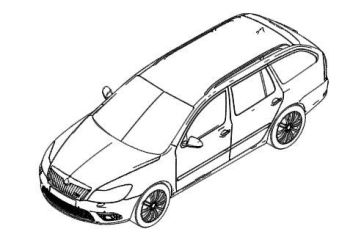 Skoda car design isometric .dwg