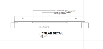 AutoCAD download Slab Detail DWG Drawing