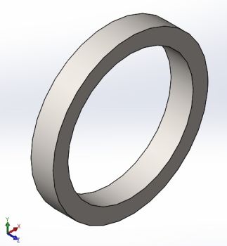 Big spacer for CNC Router Machine Solidworks model