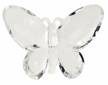 рисунок блестки бабочка