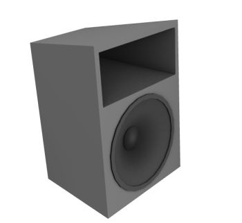 large speaker  3d model .3dm format