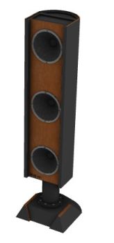 tall modern designed speaker 3d model .3dm format
