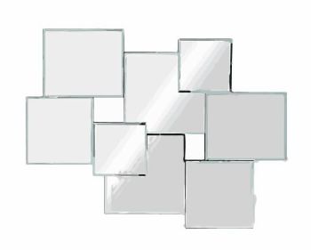 squares mirror dwg drawing