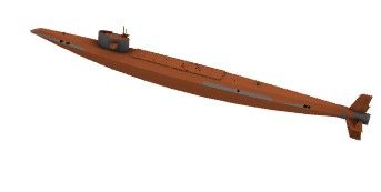 orange submarine 3d model .3dm format