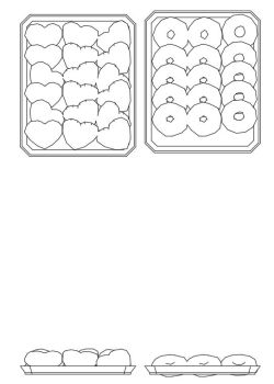 Sweets plates dwg drawing