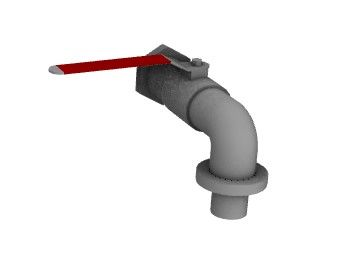 modern designed tap for basin 3d model .3dm format