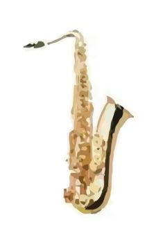 saxofón tenor dibujo dwg
