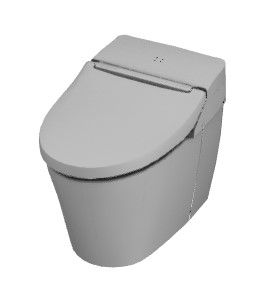 modern toilet without flush tank 3d model .3dm format