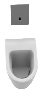 mens urinal with sensor  3d model .3dm format