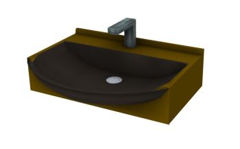 modern aesthetic wash basin 3d model .3dm format
