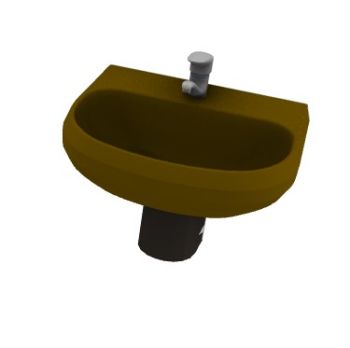 wash basin with a basic design 3d model .3dm