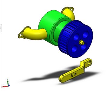Water Pump Assembly solidworks