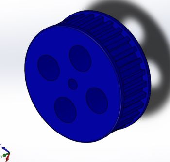 Water Pump Pulley solidworks
