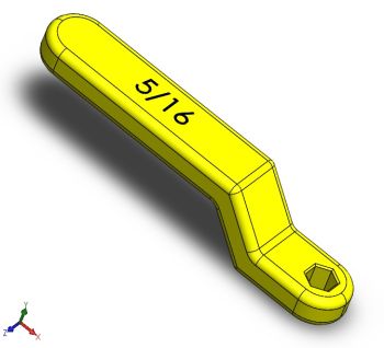 Wrench 312 solidworks