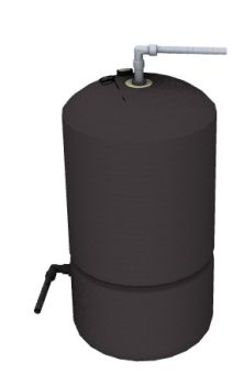 black industrial storage tank 3d model .3dm format