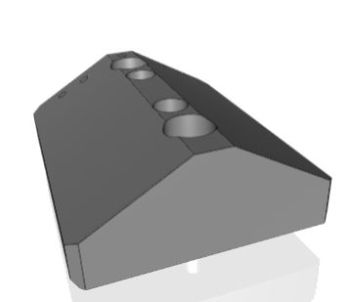 125mm Wide U & V blocks (male "V" block) Autocad 3d file