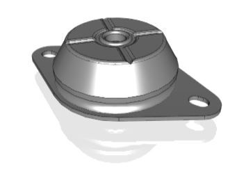 Bell mount Autocad 3d file