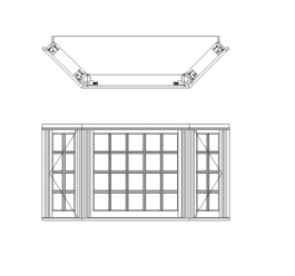 cad drawing for a bay door
