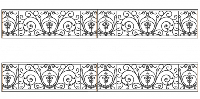balcony ornamental grill | Thousands of free CAD blocks