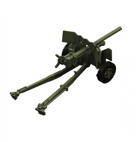 Anti Tank Gun 3d max model