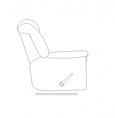 2D CAD Armchair Recliner CADBlocksfree Thousands of free CAD blocks