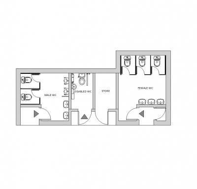 2D Max Vray Public Toilet Layout CADBlocksfree Thousands of free
